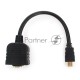 Разветвитель HDMI Cablexpert DSP-2PH4-002, HD19F/2x19F, 1 компьютер => 2 монитора, пасcивный, Full-HD, 3D, 1.4v