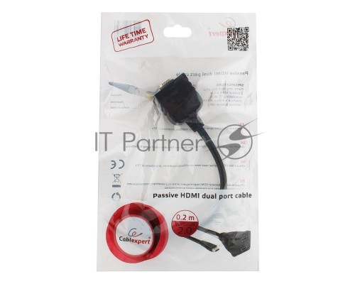 Разветвитель HDMI Cablexpert DSP-2PH4-002, HD19F/2x19F, 1 компьютер => 2 монитора, пасcивный, Full-HD, 3D, 1.4v Разветвитель HDMI Cablexpert DSP-2PH4-002, HD19F/2x19F, 1 компьютер => 2 монитора, пасcивный, Full-HD, 3D, 1.4v