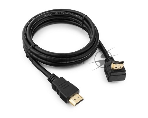 Кабель HDMI Cablexpert CC-HDMI490-6, 19M/19M, v2.0, медь, позол.разъемы, экран, угловой, 1.8м, черный, пакет Кабель HDMI Cablexpert CC-HDMI490-6, 19M/19M, v2.0, медь, позол.разъемы, экран, угловой, 1.8м, черный, пакет