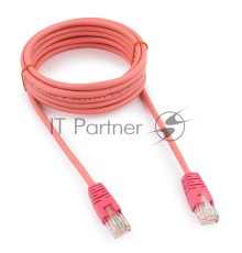 Патч-корд UTP Cablexpert кат.5e, 3м, литой, многожильный (розовый)
