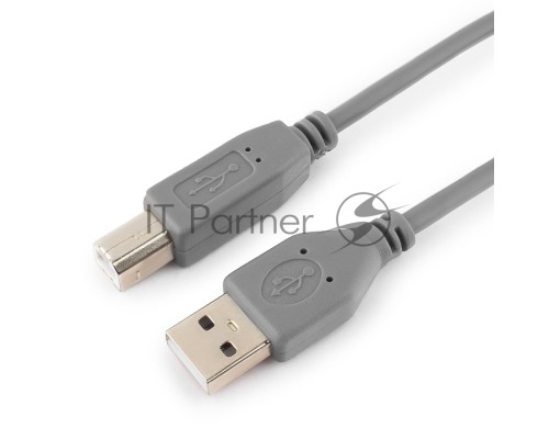 Кабель USB 2.0 Pro Cablexpert CCP-USB2-AMBM-6G, AM/BM, 1.8м, экран, серый Кабель USB 2.0 Pro Cablexpert CCP-USB2-AMBM-6G, AM/BM, 1.8м, экран, серый