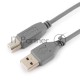 Кабель USB 2.0 Pro Cablexpert CCP-USB2-AMBM-6G, AM/BM, 1.8м, экран, серый