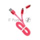 Кабель USB 2.0 Cablexpert CC-mAPUSB2pk1m, AM/microBM 5P - iPhone lightning, 1м, комбо кабель, алюминиевые разъемы, розовый, блистер