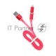 Кабель USB 2.0 Cablexpert CC-mAPUSB2pk1m, AM/microBM 5P - iPhone lightning, 1м, комбо кабель, алюминиевые разъемы, розовый, блистер