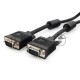 Кабель VGA Premium Cablexpert CC-PPVGA-10-B, 15M/15M, 3.0м, черный, тройной экран, феррит.кольца, пакет
