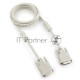 Кабель DVI-D single link Gembird/Cablexpert CC-DVI-6C, 19M/19M, 1.8м, серый, экран, феррит.кольца, пакет