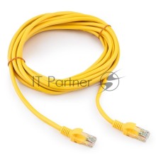 Патч-корд UTP Cablexpert кат.5e, 5м, литой, многожильный (жёлтый)