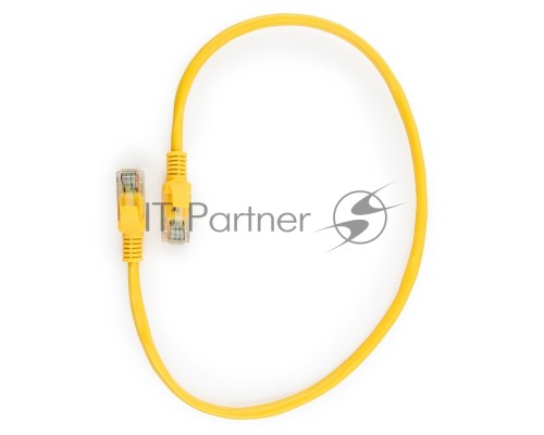Патч-корд UTP Cablexpert кат.5e, 0.5м, литой, многожильный (желтый)