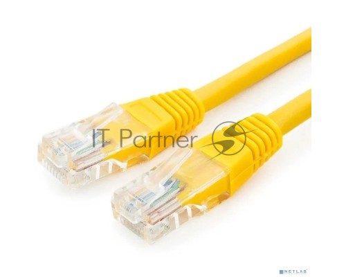 Патч-корд UTP Cablexpert кат.5e, 0.5м, литой, многожильный (желтый)