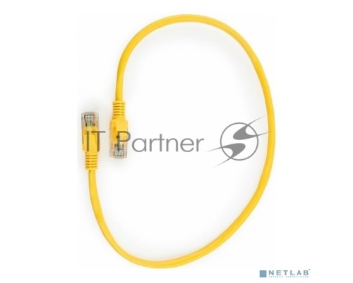 Патч-корд UTP Cablexpert кат.5e, 0.5м, литой, многожильный (желтый)