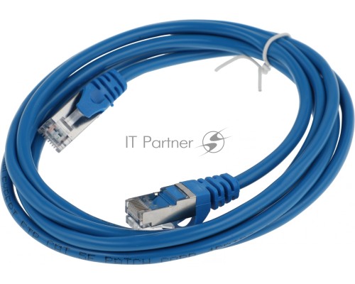 Патч-корд FTP Cablexpert кат.5e, 2м, литой, многожильный (синий)