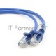 Патч-корд FTP Cablexpert кат.5e, 2м, литой, многожильный (синий)