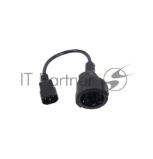 Кабель-переходник UPS->розетка VCOM (IE-320 C14 to Socket Type-F) 3Gx0,75mm VDE <CE002>
