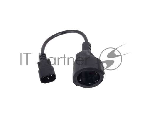 Кабель-переходник UPS->розетка VCOM (IE-320 C14 to Socket Type-F) 3Gx0,75mm VDE <CE002>