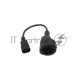 Кабель-переходник UPS->розетка VCOM (IE-320 C14 to Socket Type-F) 3Gx0,75mm VDE <CE002>