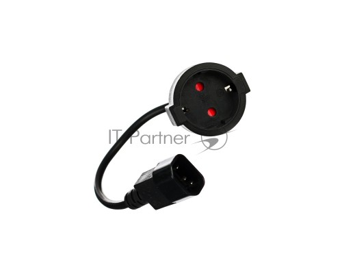 Кабель-переходник UPS->розетка VCOM (IE-320 C14 to Socket Type-F) 3Gx0,75mm VDE <CE002>