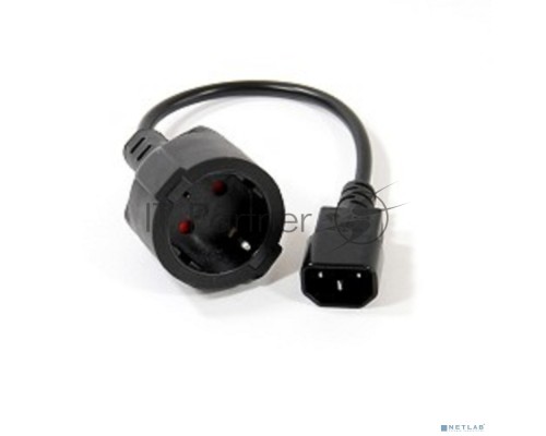 Кабель-переходник UPS->розетка VCOM (IE-320 C14 to Socket Type-F) 3Gx0,75mm VDE <CE002>