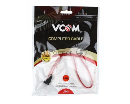 Кабель SATA интерфейсный 50см угловой разъем VCOM <VHC7666>