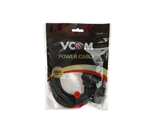 Кабель монитор - компьютер 220V (UPS -> устройство) VCOM <VDE> 3G*0.75mm (CE001-CU) 3м