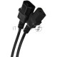 Кабель монитор - компьютер 220V (UPS -> устройство) VCOM <VDE> 3G*0.75mm (CE001-CU) 3м