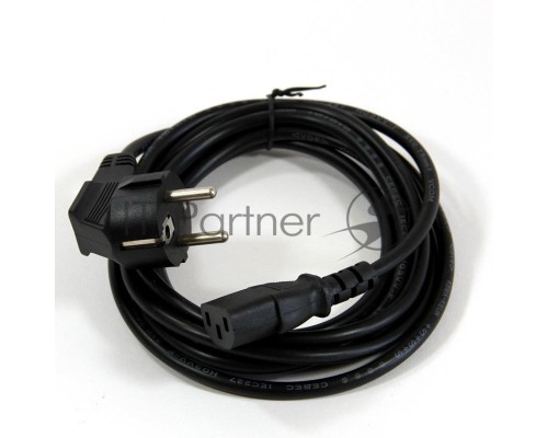 Кабель компьютер-розетка 220V (EURO) <VDE> 3G0,75mm2 VCOM {CE021-CU} 3 метра
