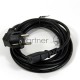 Кабель компьютер-розетка 220V (EURO) <VDE> 3G0,75mm2 VCOM {CE021-CU} 3 метра