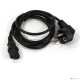 Кабель компьютер-розетка 220V (EURO) <VDE> 3G0,75mm2 VCOM {CE021-CU} 1,8м