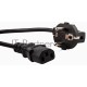 Кабель компьютер-розетка 220V (EURO) <VDE> 3G*0,75mm2 VCOM {CE021-CU} 5м