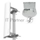 Антенна MikroTik RB921GS-5HPacD-19S mANTBox 19s (5GHz 120 degree 19dBi 2X2 MIMO Dual Polarization Sector Antenna, 720MHz CPU, 128MB RAM, 1xGbit LAN, 1xSFP, PoE, PSU, mounting kit, RouterOS L4)