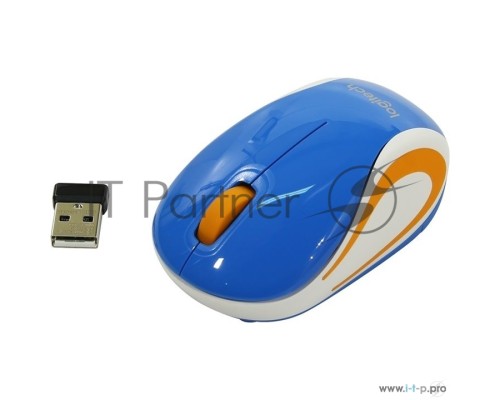 Мышь Logitech Wireless Mini Mouse M187, Blue