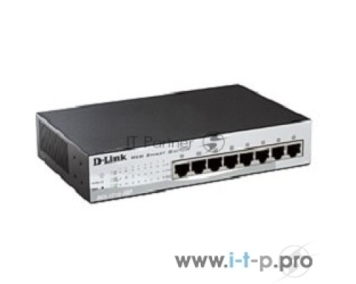 Коммутатор D-Link DES-1210-08P, WEB Smart III Switch with 8 PoE ports 10/100Mbps Fanless, 802.3x Flow Control, Static Port Trunking, 4094 – 802.1Q VLAN, 802.1p Priority Queues ACL, IGMP Snooping, Port mirror