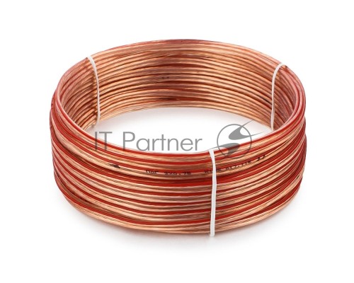 Акустический кабель Cablexpert CC-TC2x0,75-10M, прозрачный,  10 м, бухта