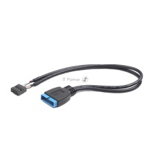 Кабель Cablexpert Внутренний USB2 - USB3 кабель, 9pin/19pin, 0.3m (CC-U3U2-01)