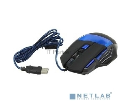 Мышь Oklick 775G black/blue optical (2000dpi) USB Gaming (7but)