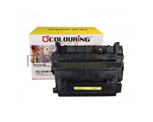 Картридж Colouring CG-CF281A чёрный (10550 стр.) для принтеров HP LaserJet Enterprise M630f/M630dn/M630h/M630z