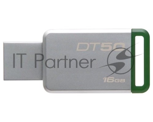 Флеш Диск Kingston 16Gb DataTraveler 50 DT50/16GB USB3.0 зеленый