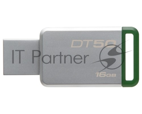 Флеш Диск Kingston 16Gb DataTraveler 50 DT50/16GB USB3.0 зеленый