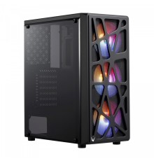 Корпус Formula MANA черный без БП ATX 6x120mm 2xUSB2.0 1xUSB3.0 audio bott PSU