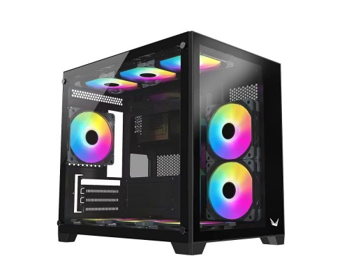 [корпус] Корпус Formula Crystal Z5 TG черный без БП mATX 1x120mm 2xUSB2.0 1xUSB3.0 audio bott PSU