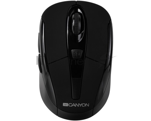 Мышь беспроводная Canyon MSO-W6 черный, 1600 dpi, радиоканал, USB, кнопки - 6