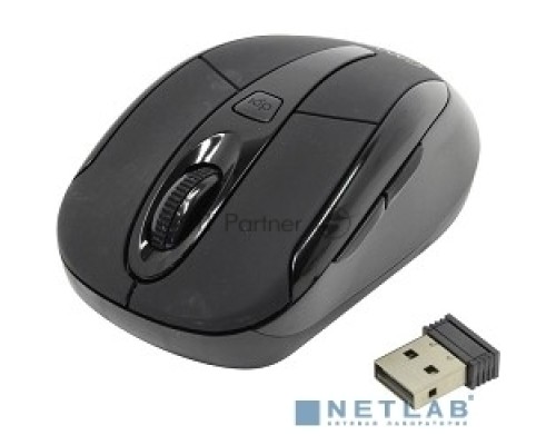 Мышь беспроводная Canyon MSO-W6 черный, 1600 dpi, радиоканал, USB, кнопки - 6
