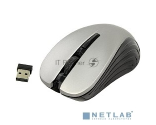 Мышь беспроводная Oklick 545MW черный/серый, 1600 dpi, радиоканал, USB, кнопки - 4