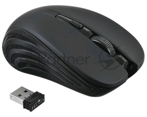 Мышь Oklick 545MW черный/черный оптическая (1600dpi) беспроводная USB (4but)