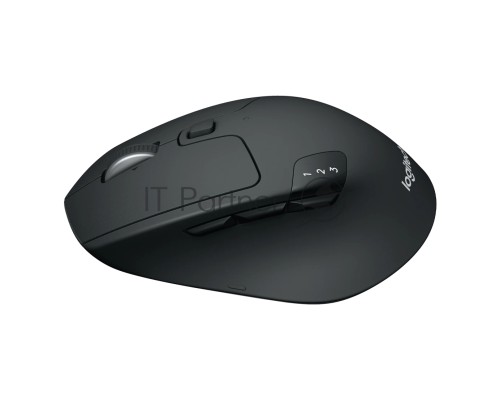 Мышь беспроводная Logitech M720 Triathlon черный, 1000 dpi, радиоканал, Bluetooth, USB, кнопки - 8