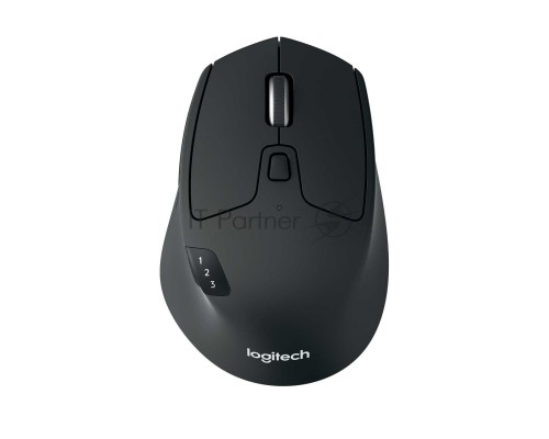 Мышь беспроводная Logitech M720 Triathlon черный, 1000 dpi, радиоканал, Bluetooth, USB, кнопки - 8