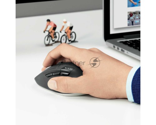 Мышь беспроводная Logitech M720 Triathlon черный, 1000 dpi, радиоканал, Bluetooth, USB, кнопки - 8