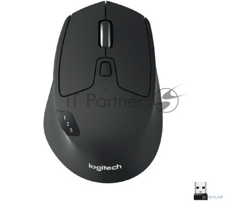Мышь беспроводная Logitech M720 Triathlon черный, 1000 dpi, радиоканал, Bluetooth, USB, кнопки - 8