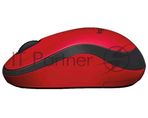 Мышь беспроводная Logitech M220 SILENT красный, 1000 dpi, радиоканал, USB, кнопки - 3