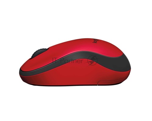 Мышь беспроводная Logitech M220 SILENT красный, 1000 dpi, радиоканал, USB, кнопки - 3