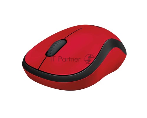 Мышь беспроводная Logitech M220 SILENT красный, 1000 dpi, радиоканал, USB, кнопки - 3